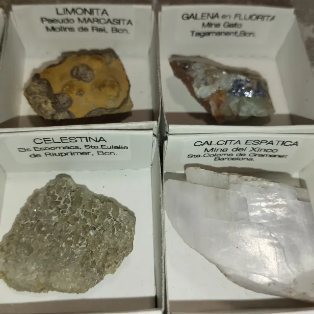 Lote de 15 minerales coleccionismo