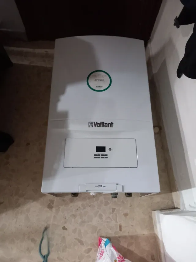 Calentador de gas Vaillant blanco