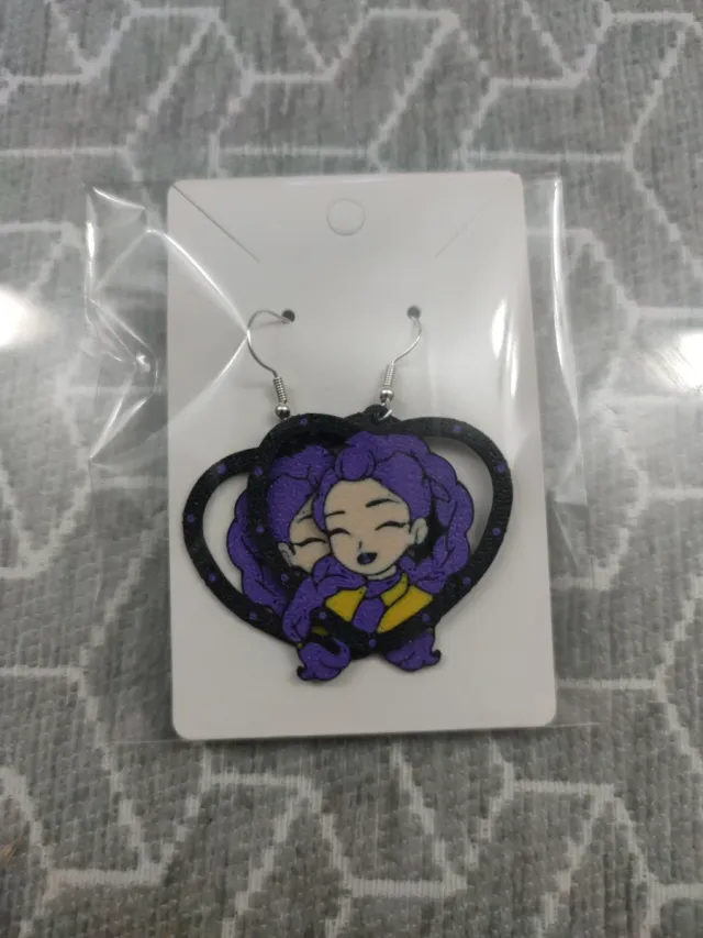 Pendientes Rumi Kpop Demon Hunters Morado