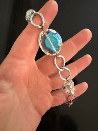 Bracciale Zara con perle rosa e cristalli