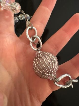 Bracciale Zara con perle rosa e cristalli