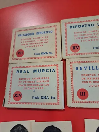 Cromos antiguos equipos fútbol españoles