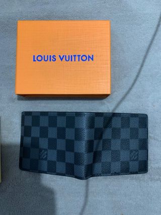 Cartera Hombre de Cuadros oscuros