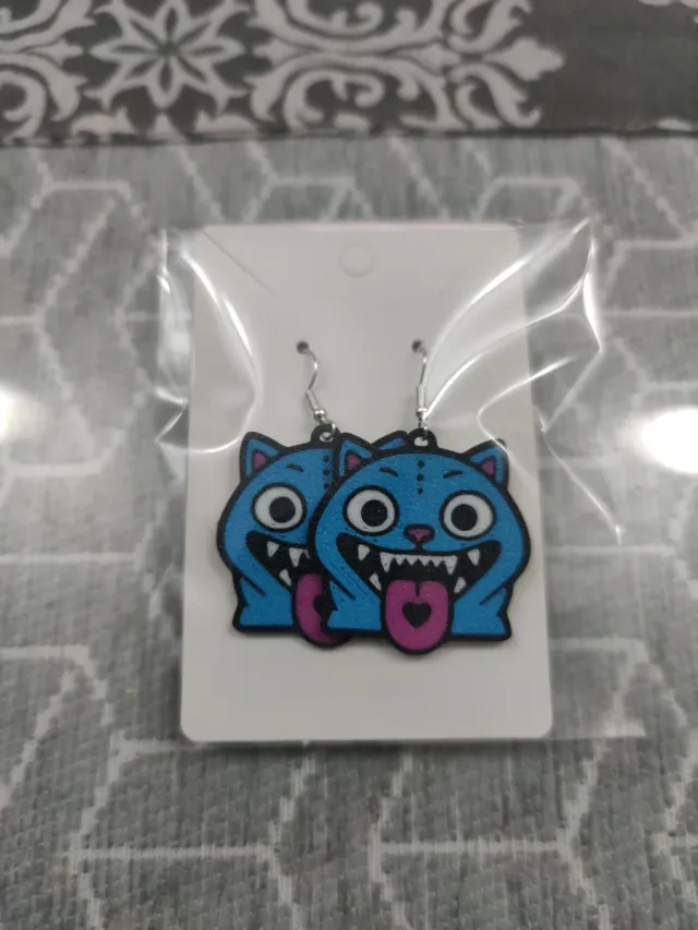 Pendientes Gato Derpy Kpop Demon Hunters