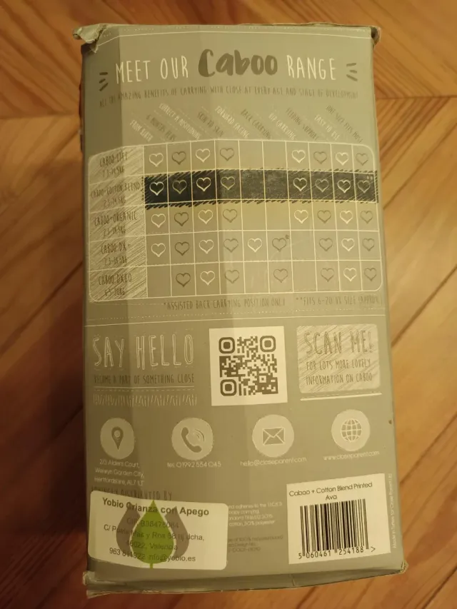 Fular Portabebés Caboo Carrier Print