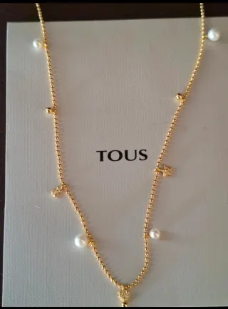 Cadena Tous Oro con Perlas y Dijes