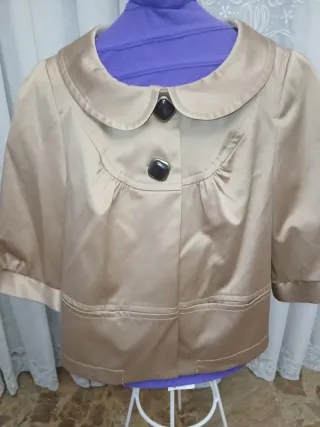 Chaqueta mujer, Zara Basic dorada Talla L