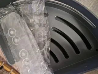 Estantería de esquina gris