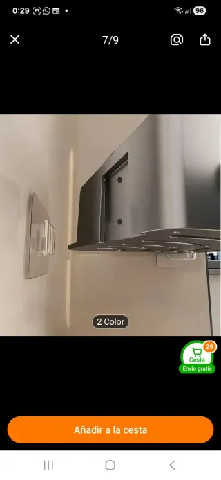 Estantería de esquina gris