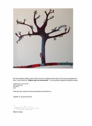 Marina Anaya  ‘Espero que me encuentres’ OLEO