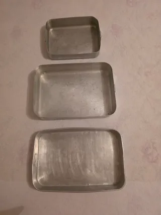 3 Bandejas para Horno Metálicas.