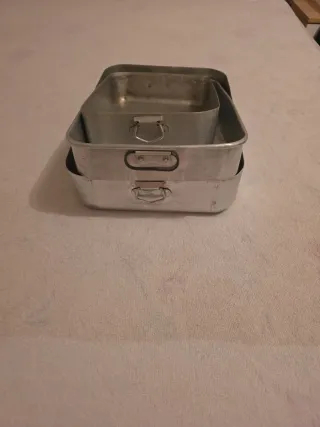 3 Bandejas para Horno Metálicas.