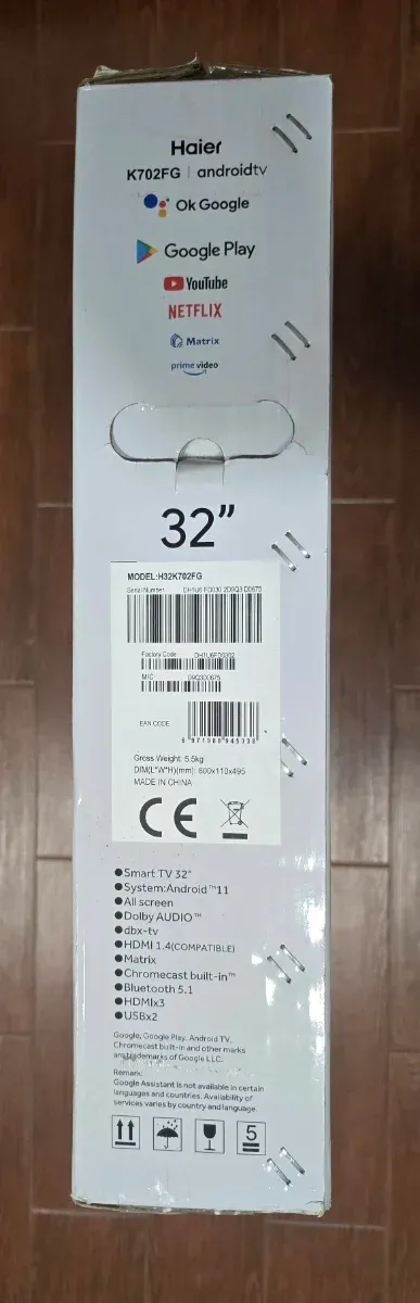 Smart TV LED Haier Full HD, nueva con embalaje