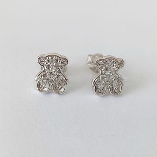 Pendientes Tous Oro Blanco y Diamantes