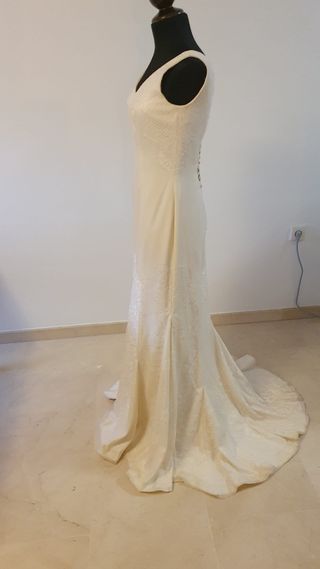 Vestido de Novia Nuevo Encaje y Godets