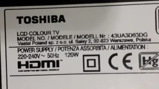 Placa Toshiba 43UA3D63DG