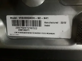 Placa Toshiba 43UA3D63DG