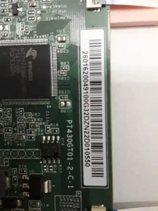 Placa Toshiba 43UA3D63DG