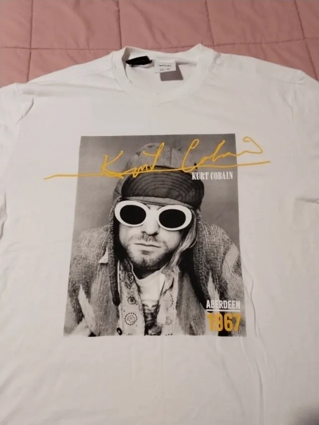Camiseta Kurt Cobain Lefties Talla XXL