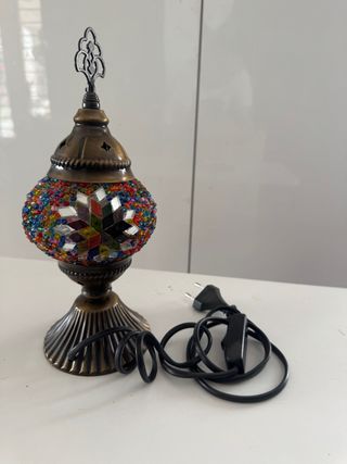 Lámpara Turca Cristal Multicolor