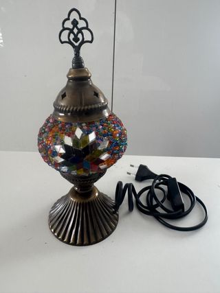 Lámpara Turca Cristal Multicolor
