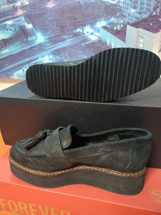 Mocasines plataforma KG Kurt Geiger negros