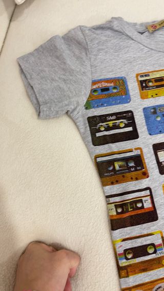 Camiseta Vintage Cassettes Talla S