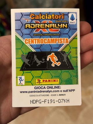 Card Autografata Theo Hernandez Platinum