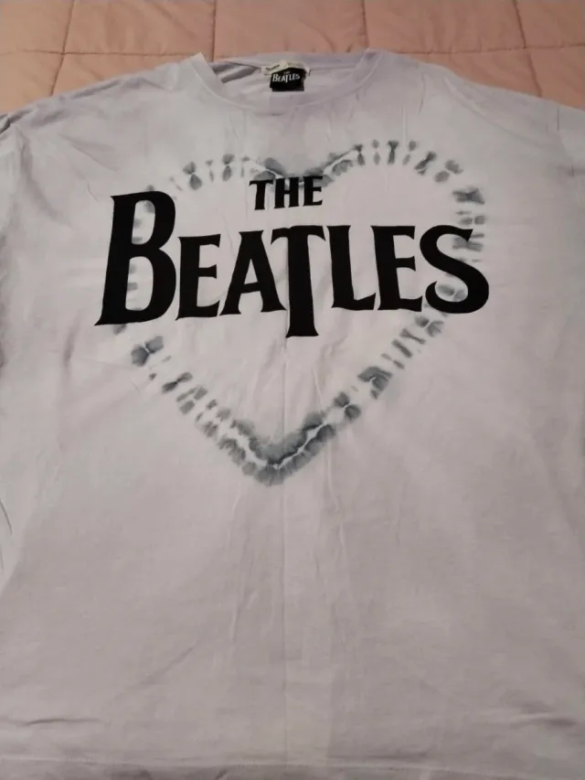Camiseta The Beatles Tie-Dye XL Lila