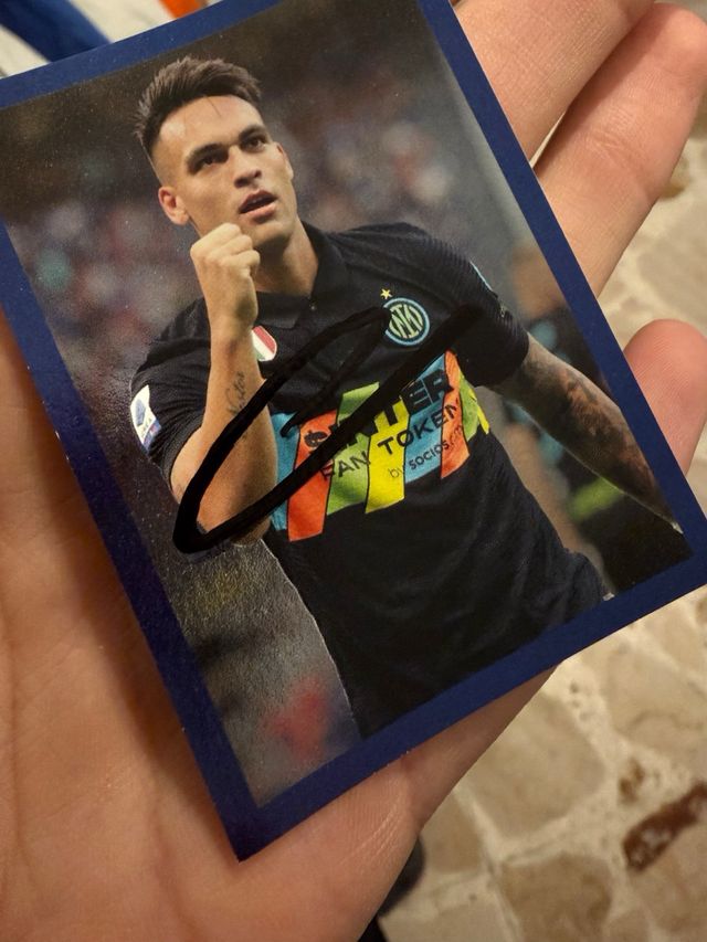Sticker Lautaro Martínez Autografato