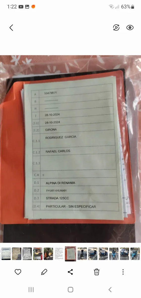 Moto Alpina 125cc Azul 2024