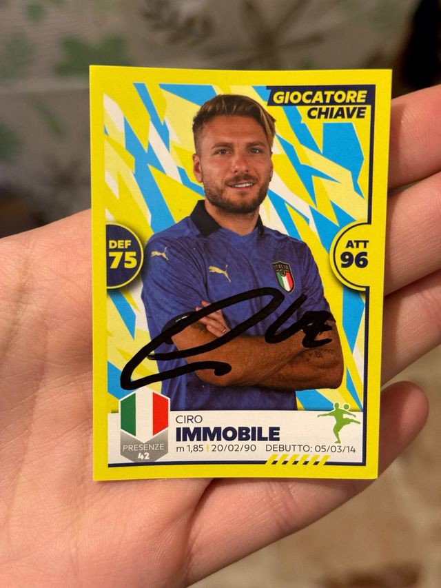 Figurina Panini Ciro Immobile Autografata