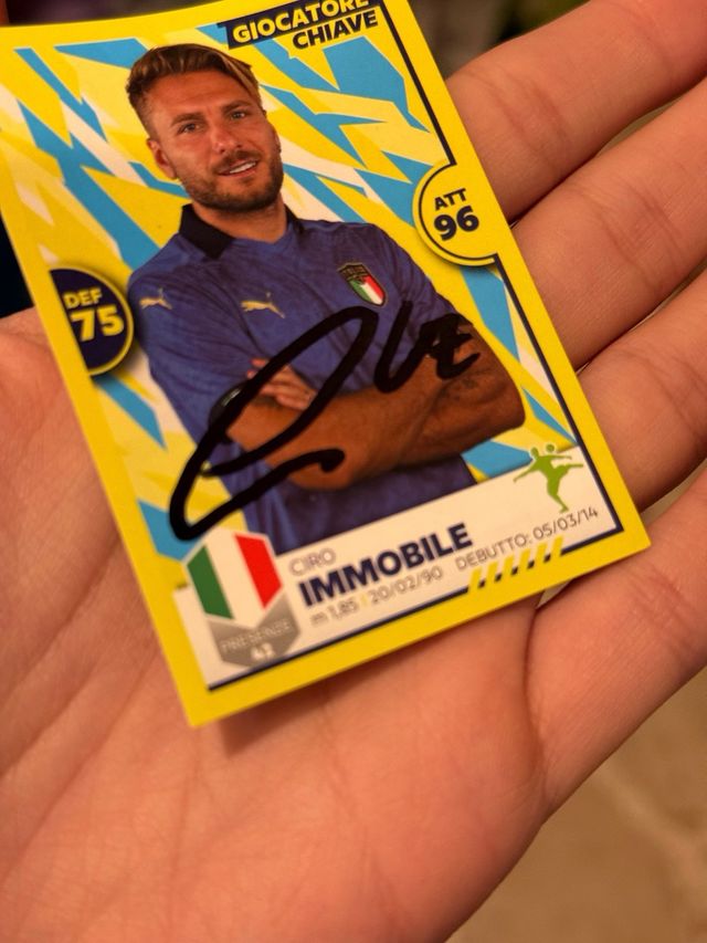 Figurina Panini Ciro Immobile Autografata