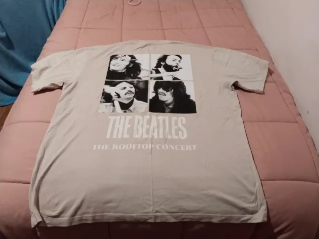 Camiseta The Beatles Pull&Bear XL Beige