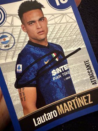 Autografo Lautaro Martinez - Figurina Inter