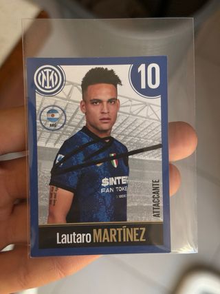 Autografo Lautaro Martinez - Figurina Inter