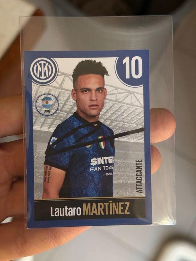 Autografo Lautaro Martinez - Figurina Inter
