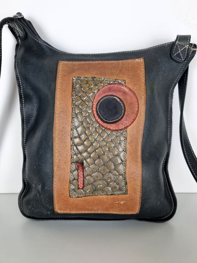 Bolso de Piel Genuina Vintage - Hecho a Mano