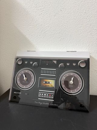 Orologio da parete doppio stile boombox