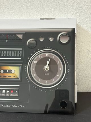 Orologio da parete doppio stile boombox