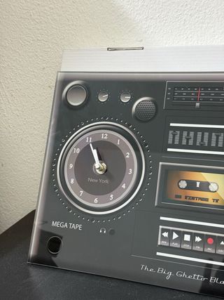 Orologio da parete doppio stile boombox