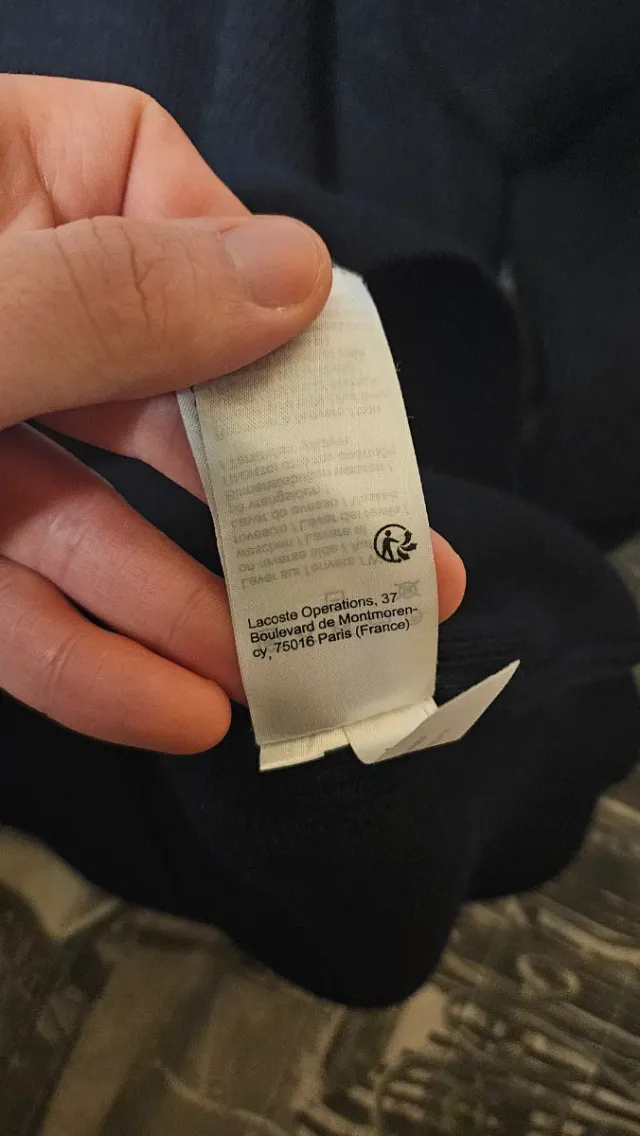 Jersey Lacoste Lana Azul Marino