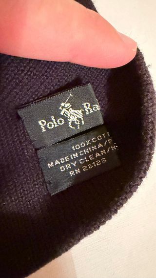 Gorro Polo Ralph Lauren 100% Algodón Negro