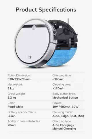 USADO Robot Aspirador ILIFE V3x