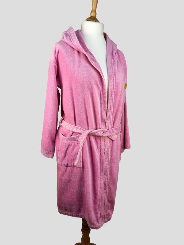 Precioso Albornoz Rosa Vintage Toalla-Tercipelo