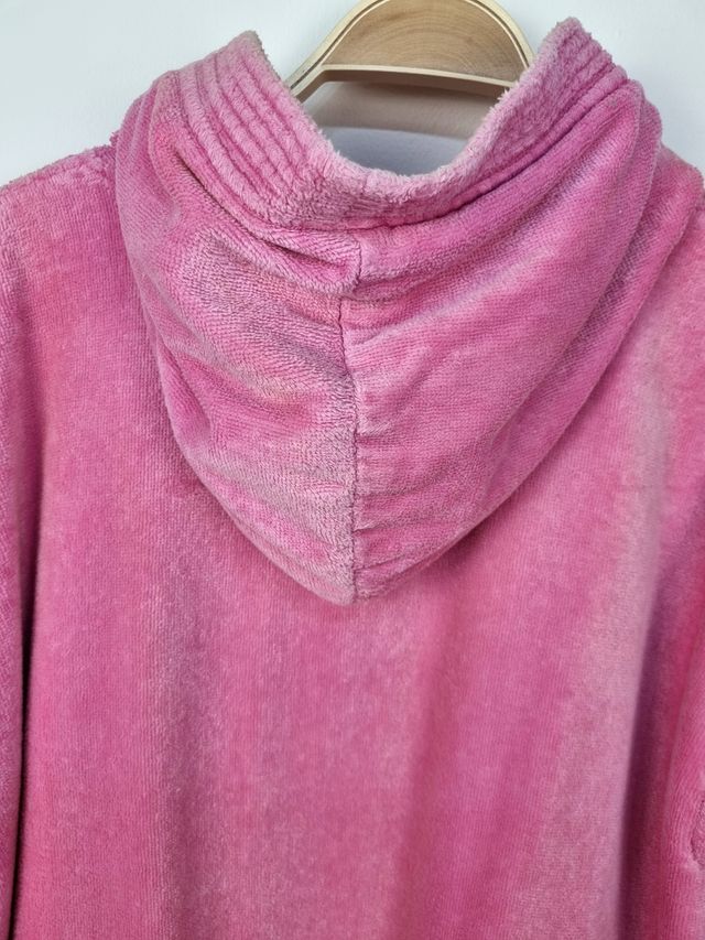 Precioso Albornoz Rosa Vintage Toalla-Tercipelo