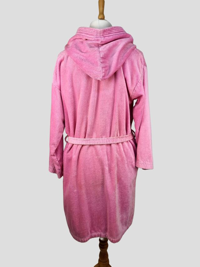 Precioso Albornoz Rosa Vintage Toalla-Tercipelo