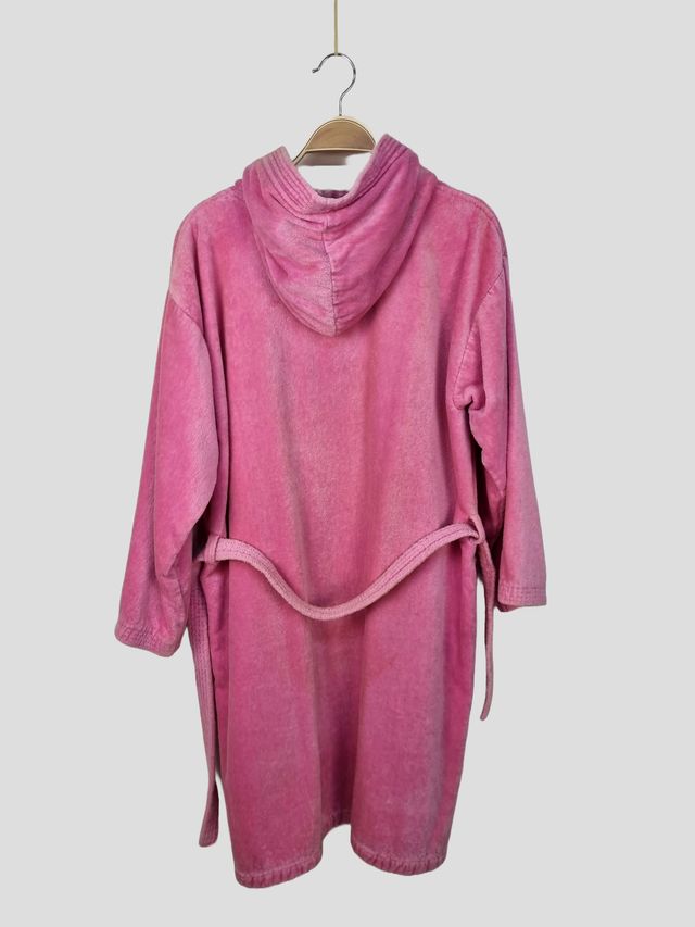 Precioso Albornoz Rosa Vintage Toalla-Tercipelo