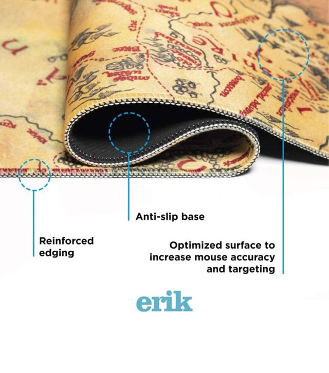 Tappetino XXL Il Signore degli Anelli Mappa 80x35