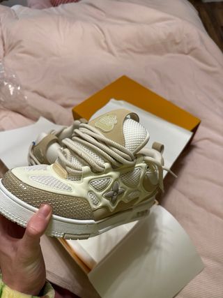 Scarpe Louis Vuitton Skate Beige